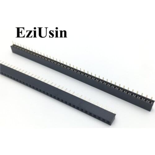 2.0mm 2.0 Single Row Female 1*40p 40p Breakaway PCB Board Pin Header socket Connector Pinheader Plastic height 4.3mm 6.35mm 1x40