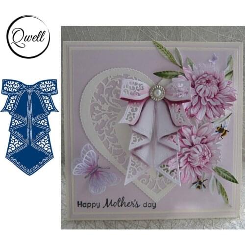 QWELL Waterfall Bow Metal Cutting Dies for Scrapbooking and Card Making Paper Embossing Craft New 2019 die cuts