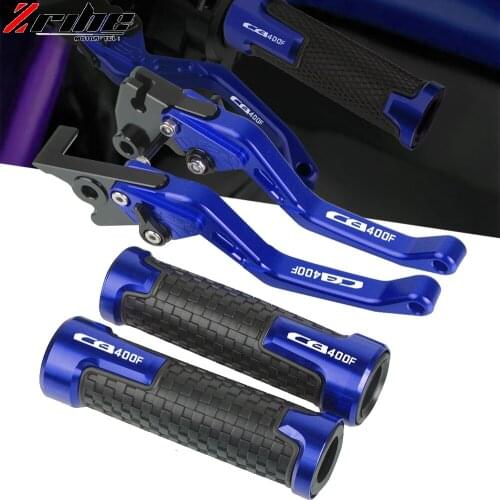 For HONDA CB1 CB400F CB 400F 1989 1990 1991 CNC Motorcycle Adjustable Folding Brake Clutch Levers Handlebar Hand Grips CB400F