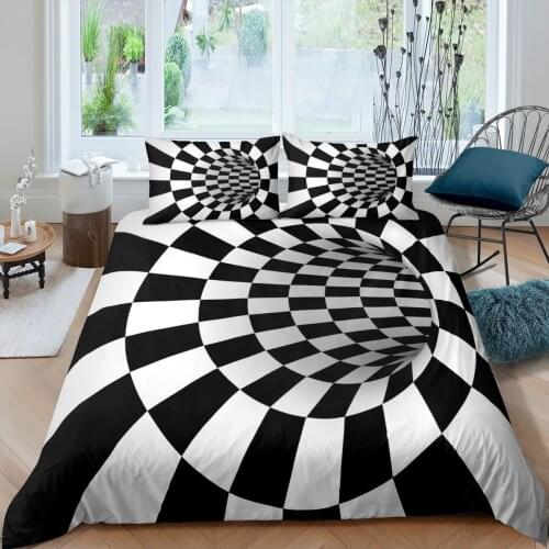Home Living Luxury 3D Stripe Bedding Set Duvet Cover Set Pillowcase Kids Bedding Set Queen and King EU/US/AU/UK Size