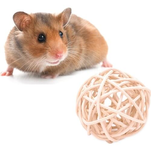 Rattan Branch Ball for Rabbit Syrian Hamster Small Animals Grinding Teeth Toy for Hamster Pet Goods