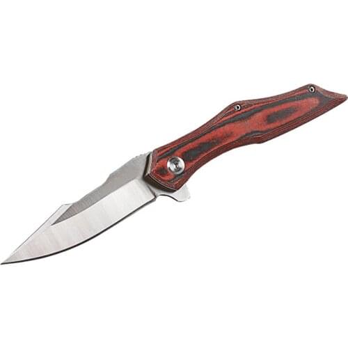 Ball Bearing Flipper Folding Knife 9Cr18 Satin Blade G10 Handle Outdoor Camping Hiking Knives M5260