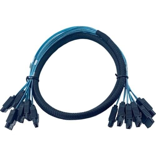 SATA III 6Gbps SAS Cable for Server SATA 7 Pin to SATA 7 Pin Hard Drive Data Cable 4SATA to 4SATA 6SATA to 6SATA
