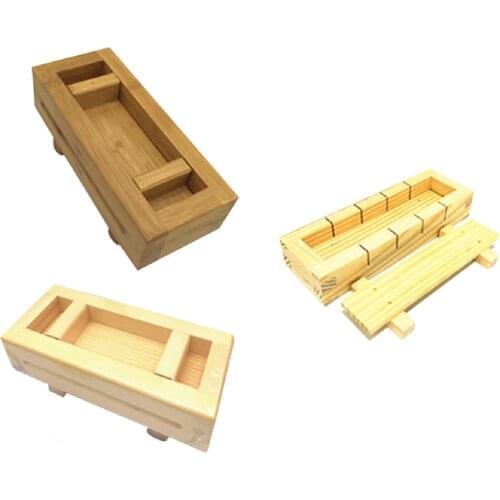 3 Styles Bamboo And Wood Sushi Mold Bamboo Wooden DIY Hand Pressing Mould Traditional Mold For Making Sushi