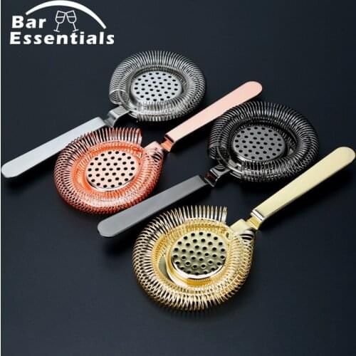 Cocktail Strainer Hoffman Bar Strainer Deluxe Strainer For cocktail drink Bar tool Cocktail Shaker Bar Ice Strainer