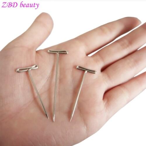 51mm Long T-pin For Wig Making And Display, For Fixing The Wig On The Wig Display Head 50 Pieces Of High-quality Hair Tools