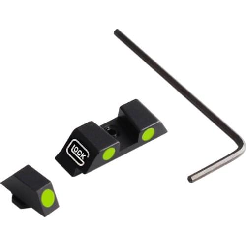 Tactical Pistol Glow Sight Green Dot Fit Glock 17/19/22/23/24/26/27/33/34/35 Hunting Accessories Use In Day And Night