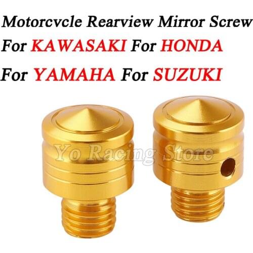 Motorcycle Rearview Mirror Stainless Steel Thread Bolts Adapter Screws For Honda For Yamaha For Kawasaki New High Quality Parts