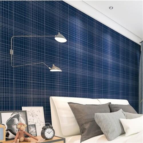 Wellyu Nordic style geometric lines modern minimalist pure pigment color bedroom living room TV background wallpaper