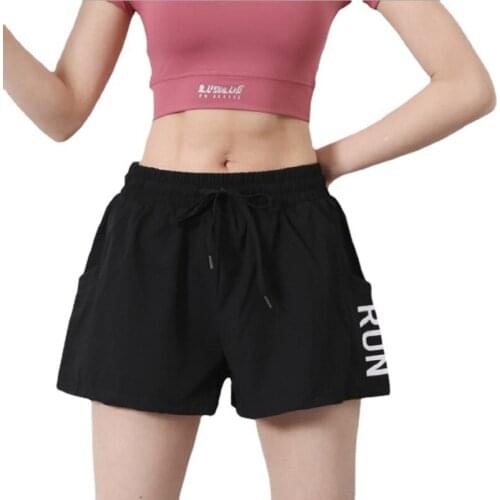 Yoga Shorts Women Quick Drying Yoga Double Layer Sport Short Gym Fitness Running Workout Fake Two-piece Sport Shorts Sportswear