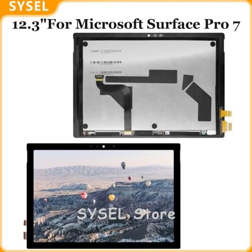 12.3"For Microsoft Surface Pro 7 Lcd Pro 7 (1866) Win 10 Tablet i7-1065G7 10th Gen 1866 Lcd Display Touch Screen Assembly +Tools