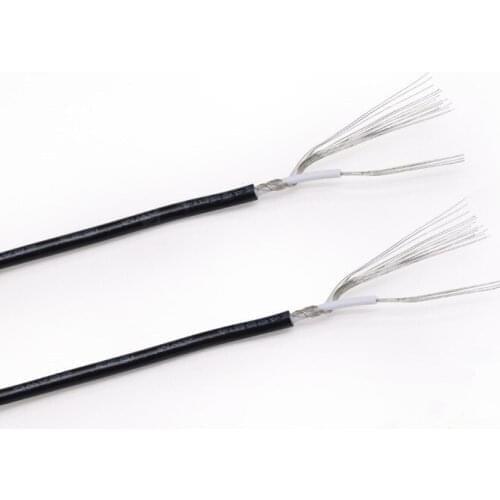 24AWG UL1533 Shielded Single Core Tinned OFC Copper Wire PVC Insulation Environmental Electronic Power Cable-3/5/10Meters