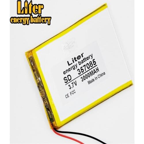 3.7V 3000MAH 357085 Lithium Tablet polymer battery with Protection Board For Tablet PC U25GT