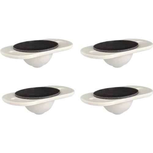 4pcs Adhesive Pulley Storage Box Casters Trash Can Self-Adhesive Furniture Wheels Home Silent No Scratches