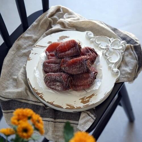 Wood Tray Food Preservation Tray Vintage Simple French Royal Relief Old Finish Round Romantic Container Cake Holder
