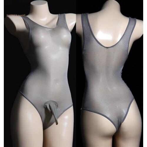 Men Sexy Mesh Bodysuit Wrestling Singlet Fetish Gay Male Jockstrap Underwear Erotic Lingerie Fitness Suit See Through Jumpsuits