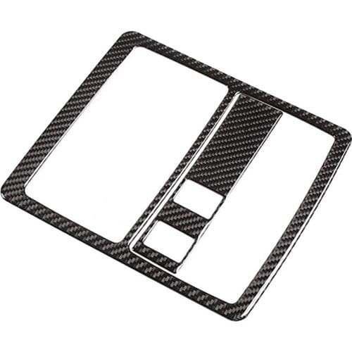 For Toyota Tacoma 2015-2020 Car Front Row Roof Reading Lamp Light Cover Trim Frame Carbon Fiber Sticker Accessories