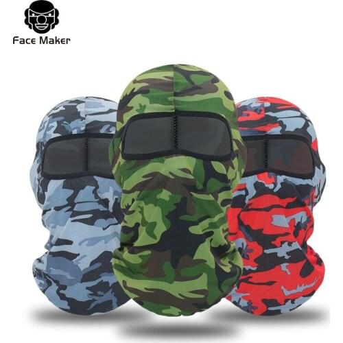 Four seasons camouflage printing sports hood sun protection riding mask motorcycle outdoor windproof CS Lycra mask