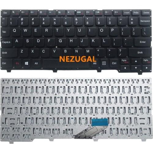 Laptop Keyboard Fit For Lenovo IdeaPad 110S-11IBR 110S-11AST 5N20M53663 LCM15J13U4-H274 63411202900700 US Layout black White