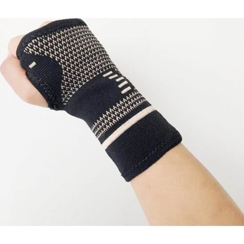 Copper Nylon Wrist Support Compression Gloves Wrist/Ankle/Knee/Leg/elbow Pad Protect Palm Elastic Brace Sleeve Sports Bandage