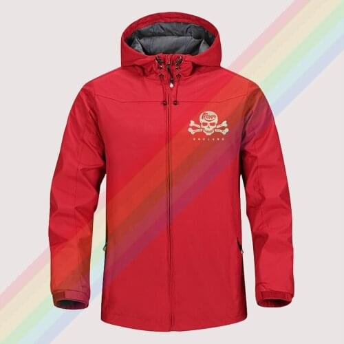 Triumph classic logo race letter autumn winter sailing hiking Outdoor Hooded Windproof Jacket Men Top Quality Soft Asian size