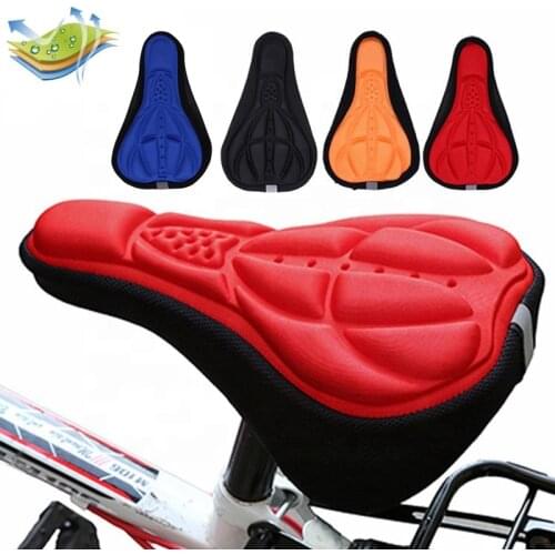 Soft Riding 3D Sponge Polymer Bicycle Saddle Breathable Three-dimensional Cushion Foam Seat Cover Bike Accessories