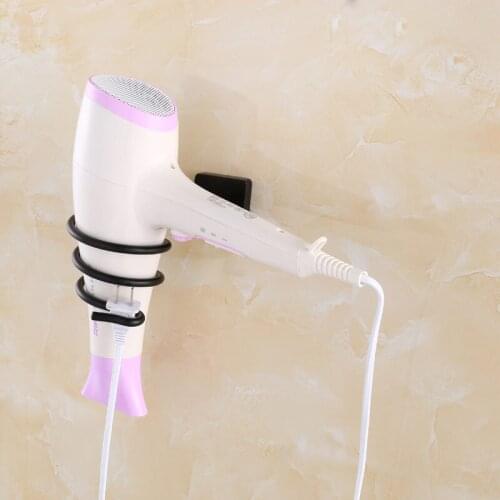 Hair dryer Holder Bathroom Shelf Stainless steel Hair Dryer Holder Wall Mounted Hair Dryer Rack Square Base Bathroom Hardware