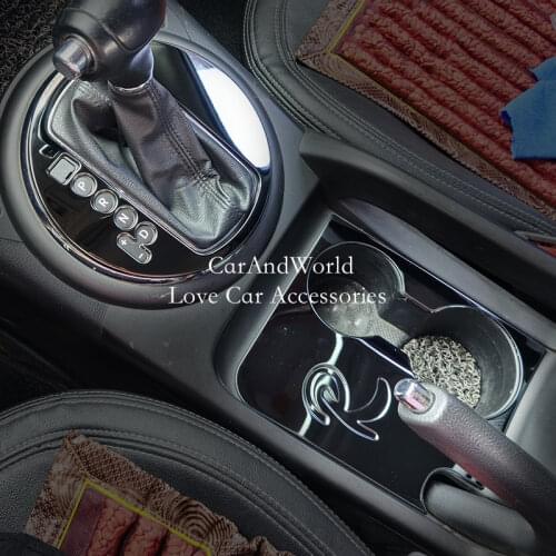 For KIA Sportage R Water Cup Holder Cover Trim Auto Interior Inner Decorative 2012 2014 2015 2016 Chrome Car-styling Accessory