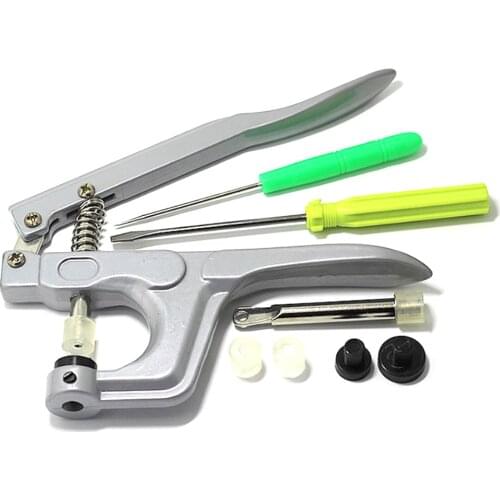 Plastic Snap Button Pliers Aluminium Manual Fastener Resin Press Stud Tong DIY Family Tailor Toolfor Clothing Sewing DIY Tongs