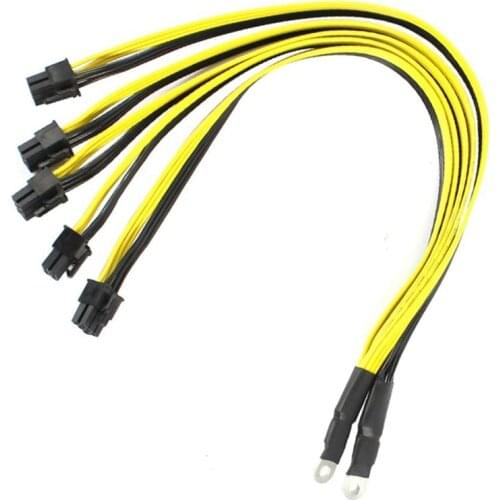 S7 S9 to 5X PCI-E PCIe 6Pin GPU Graphics Card Splitter Power Cable for BTC Miner Bitcoin Litecoin S11 T9+X10 L3+A3 A841