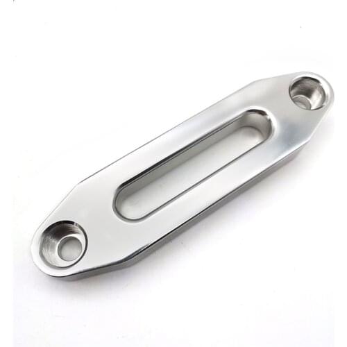 Silver Hawse Fairlead Winch Rope Guide Fairlead for 4x4 Off-Road Cable Rope