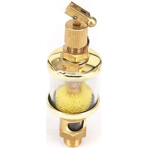 1/8" BSP Male x 1" 1-1/4" Outer Diameter Brass Sight Gravity Drip Feed Oiler Lubricator Oil Cup For Hit Miss Engine