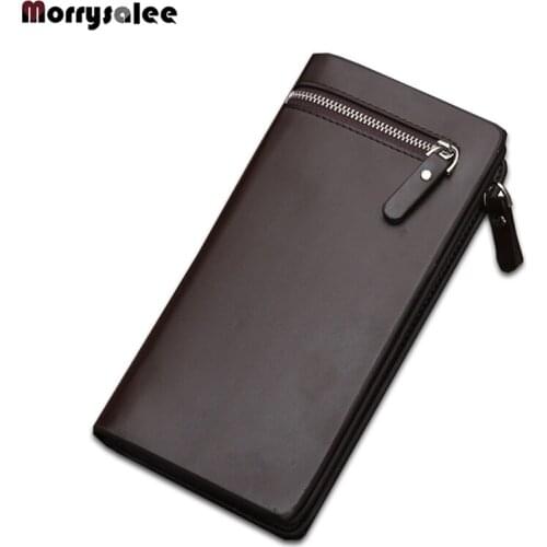 Manufacturers custom-made new mens mobile phone bag mens multi-function large capacity zipper clutch wallet spot