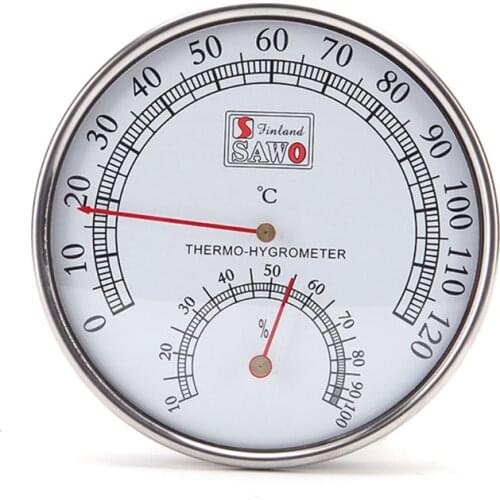 Thermometer metal Case Steam Sauna Thermometer Hygrometer Bath And Sauna Indoor Outdoor Used