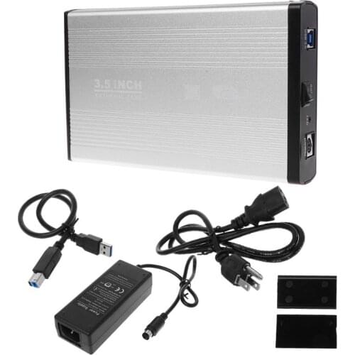 3.5" HDD External Case Hard Disk Driver Enclosure USB2.0 USB3.0 SATA Storage Box