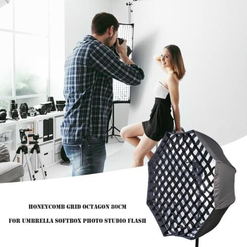 80cm/32inch Honeycomb Grid Octagon for Umbrella Softbox Photo Studio Flash Speedlite Diffuser Reflector for Studio Strobe