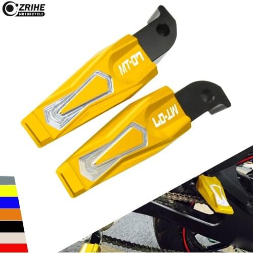 High Quality Motorcycle Folding Foot Pegs Foot Rests Footrests Motorcycle Pedal Motorcycle accessories FOR Yamaha MT-07 MT07