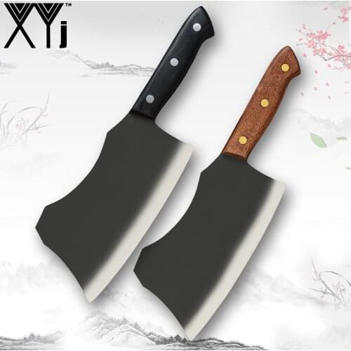XYj 3cr13 Stainless Steel Kitchen Chef Knife 7 Inch Wide Sharp Blade Slicer Meat Cleaver Practical Durable Household Cutlery