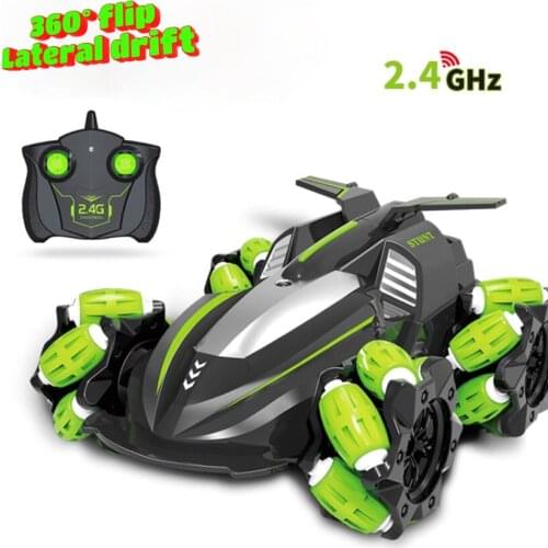 1:16 4WD RC Stunt Drift Car Music Light Twist High Speed Stunt Remote Control off Road Drift Vehicle Car Model