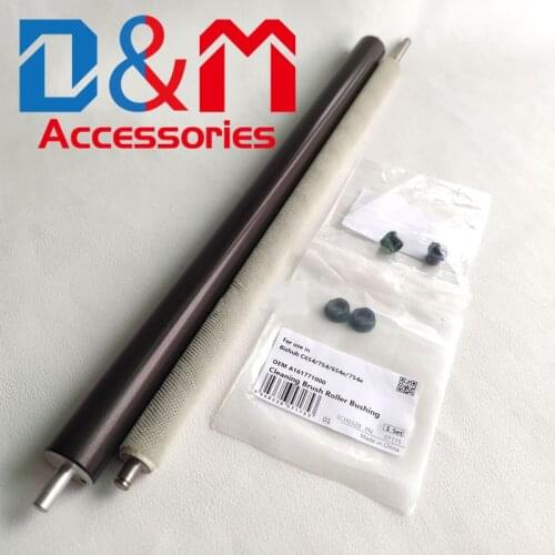 1Set Fuser Cleaning Roller+Brush Roller+Busing A161771000 A2XK740400 For Konica Minolta Bizhub C654 C754 C654e C754e Fuser Kit