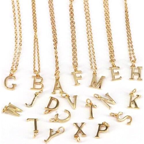 26Pcs Trendy Tiny Initial Necklace, Gold Color Letter Necklace, Bridesmaid Gift