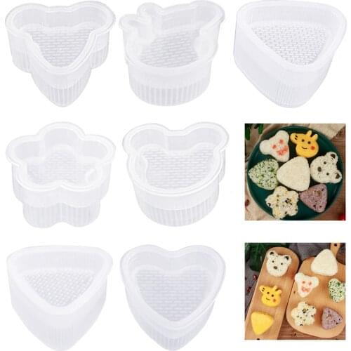 7 Shapes DIY Japanese Kit Roll Tools Press Form Maker Mold Multifunctional Sushi Nori Onigiri Rice Ball Food kitchen gadget Sets