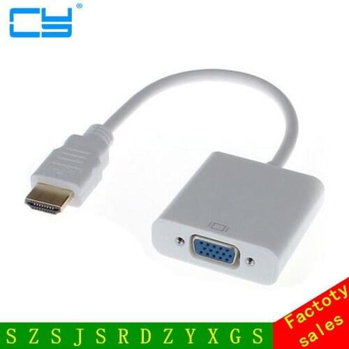 HDMI-compatible to VGA Cable Video Converter Adapter output 1080p HDMI Adapter for PC/TV/Xbox 360 PS3