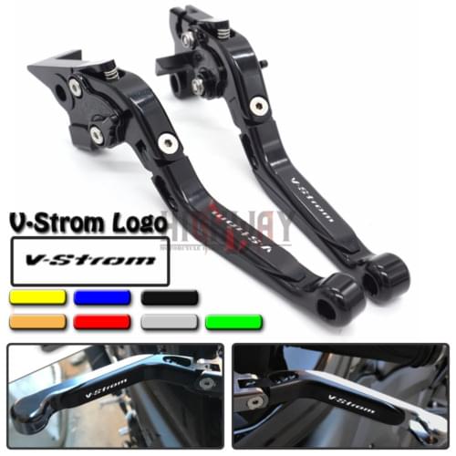 Motorcycle CNC Accessories Adjustable Folding Extendable Brake Clutch Levers for SUZUKI DL650 V-STROM VSTROM 650 2011-2012