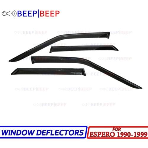 For Daewoo Espero 1990-1999 car window deflectors sun guard rain wind vent visor cover car styling accessories