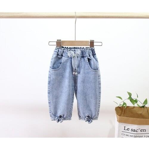 Boy Jeans 2020 Autumn Winter Korean Baby Boys and Girls Fashion New Denim Pants Baby Clothes Kids Cowboy Trousers 1 2 3 4 Years