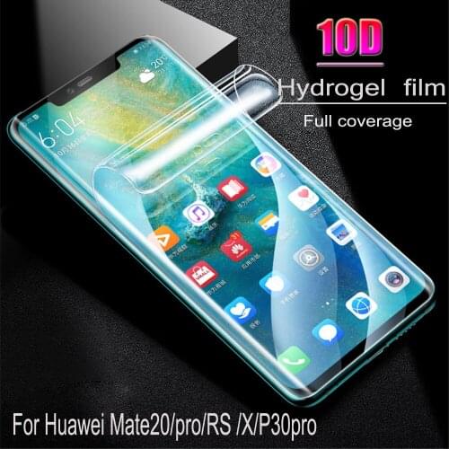 100 pcs HD Screen Protector Hydrogel Film For HuaweiMate20/Mate20Pro/Mate20RS/Mate20X Protective Film for Huawei P30pro NotGlass