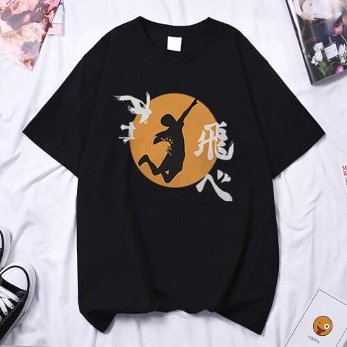 Haikyuu Anime Kawaii Printing Woman T Shirt 2021 Goth Tee Shirt Harajuku Brand T Shirts Hip Hop Loose Women Short Sleeve Tops