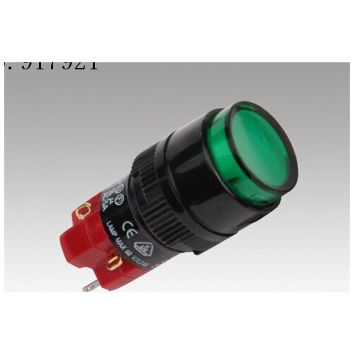 [ZOB] Progressive Alliance button switch D16LMR1-1AB solder terminals are not self-locking white yellow red and green --10pcs/lo