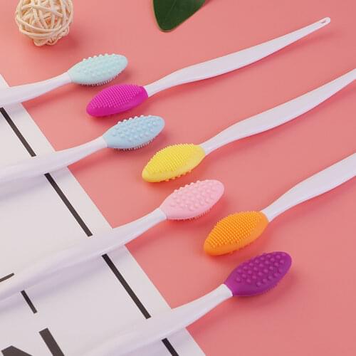 Beauty Skin Care Wash Face Silicone Brush Exfoliating Nose Clean Blackhead Removal Brush Tool With Replacement Head
